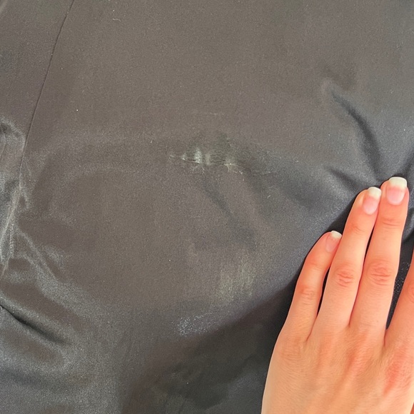 Black lace trim mesh silky chemise slip dress, size M-L 🖤 - Picture 8 of 9